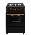[REACONDICIONADO] SOLTHERMIC® RUSTIC BLACK GAS COOKER 50X55 F5S40G2RB