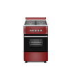 SOLTHERMIC® COMBO PACK ROJO BURDEOS COCINA GAS F5S40G2IR + CAMPANA H60P ROJO BURDEOS