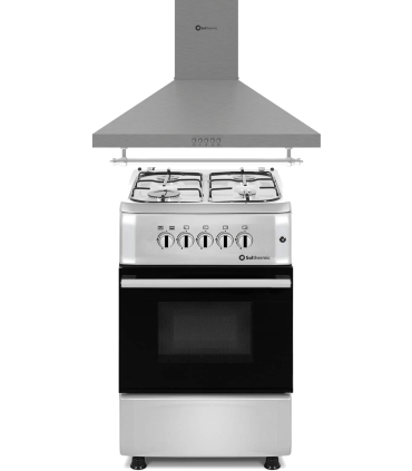 SOLTHERMIC® COMBO PACK FOGÃO A GÁS INOX F5S40G2I + EXAUSTOR H60P INOX