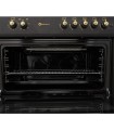 SOLTHERMIC® F9L50G2RB FOGÃO A GÁS PRETO RÚSTICO 90X60 FORNO PANORÂMICO