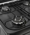 SOLTHERMIC® 60X60 RUSTIQUE NOIR F6S40E5RB CUISINIÈRE À GAZ F6S40E5RB AVEC FOUR ÉLECTRIQUE