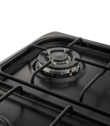 SOLTHERMIC® 60X60 RÚSTICO PRETO F6S40E5RB FOGÃO A GÁS F6S40E5RB COM FORNO ELÉCTRICO