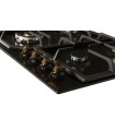 SOLTHERMIC® SA022W BLACK GAS HOB AVEC COMMANDES PLAQUÉES OR