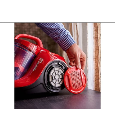 Aspirateur sans sac - Rowenta RO2913EA Turquoise Green, 900 W, Technol. Cyclonique, Filtre mousse et haute efficacité, 77 dB