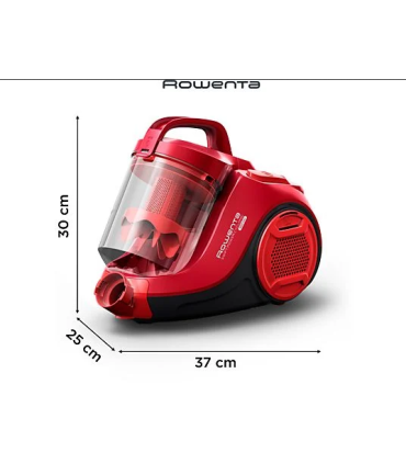 Aspirador sin bolsa - Rowenta RO2913EA Verde Turquesa, 900 W, Tecnol. Ciclónica, Filtro de espuma y alta eficiencia, 77 dB