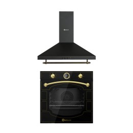 SOLTHERMIC COMBO PACK NEGRO RÚSTICO HORNO + CAMPANA DE 90