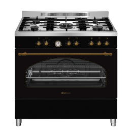SOLTHERMIC® P9503YEWSA PROFESSIONAL GAS COOKER BLACK RUSTIC