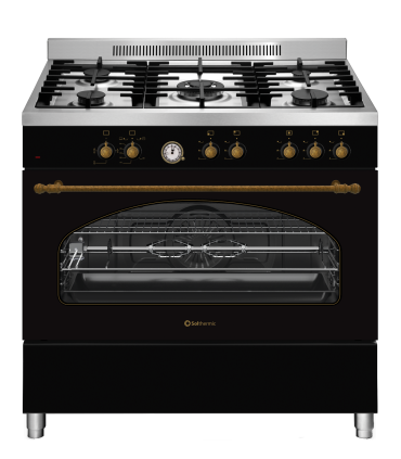 SOLTHERMIC® COCINA P9503YEWSA GAS PROFESIONAL NEGRA RÚSTICA