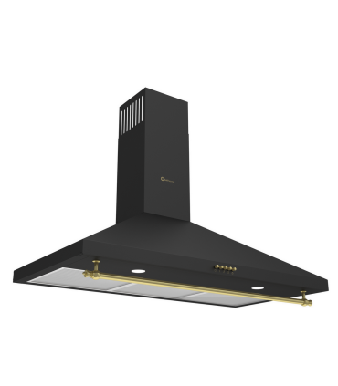 SOLTHERMIC® COMBO PACK PLACA GAS BL032 NEGRA RÚSTICA 70 + CAMPANA 90