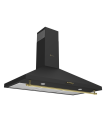 SOLTHERMIC® COMBO PACK PLACA GAS BL032 NEGRA RÚSTICA 70 + CAMPANA 90