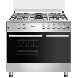 SOLTHERMIC® COCINA F9LT50G2I GAS INOX 90X60 PORTABOMBONA