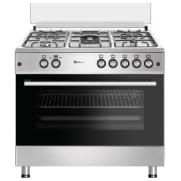 SOLTHERMIC® COCINA F9L50G2I GAS INOX 90X60 HORNO PANORÁMICO