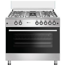SOLTHERMIC COCINA GAS INOX 90X60 HORNO PANORÁMICO F9L50G2I