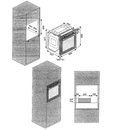 SOLTHERMIC® HORNO ELÉCTRICO QR GAP NEGRO RÚSTICO