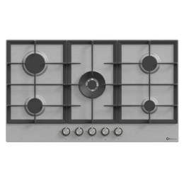 SOLTHERMIC® GAS COOKTOP 90 BL041 INOX 5 BRÛLEURS + WOK