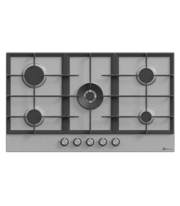 SOLTHERMIC® GAS COOKTOP 90 BL041 INOX 5 BRÛLEURS + WOK
