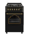 [REACONDICIONADO] SOLTHERMIC® COCINA ELÉCTRICA NEGRA NEGRA RÚSTICA 50X55 F5S04E3RB