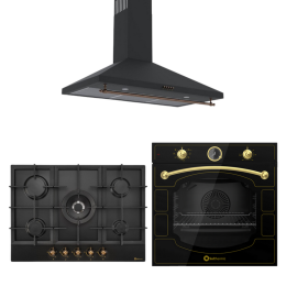 Solthermic Combo Pack Horno Rústico + Placa De Gas + Campana