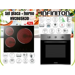 INFINITON COMBO PACK SET PLACA + HORNO INFINITON HVCB65H30