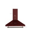 SOLTHERMIChOTTE DÉCORATIVE ® H60P-RED1 ROUGE BORDEAUX