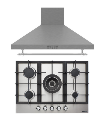 PACK FOUR PLAQUE DE CUISSON À GAZ ET HOTTE