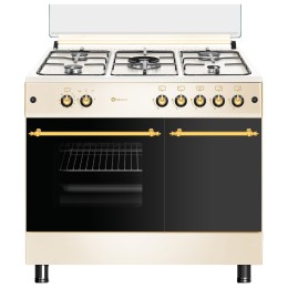 [REACONDICIONADO] SOLTHERMIC® COCINA GAS CREMA RÚSTICA 90X60 PORTABOMBONA F9LT50G2-C