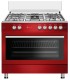 copy of SOLTHERMIC® COCINA GAS ROJO BURDEOS ESTILO RETRO 90X60 CON HORNO PANORAMICO F9L50G2