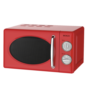 SOGO MICROONDAS RETRO SS890R ROJO