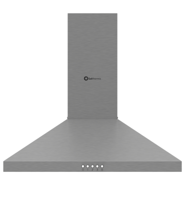 PACK 90 CM CUISINIÈRE À GAZ FOUR PANORAMIQUE SOLTHERMIC ET HOTTE ASPIRANTE EN T AVEC ÉCRAN TACTILE TG90X90X