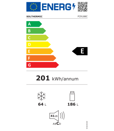 SOLTHERMIC® FRIGO-COMBI RETRO 1,88 FCR188C CREME