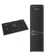 SOLTHERMIC® COMBO PACK FOGÃO A GÁS 90 BL042 PRETO RÚSTICO 5 QUEIMADORES COM WOK + FRIGO-COMBI RETRO 1,88 PRETO