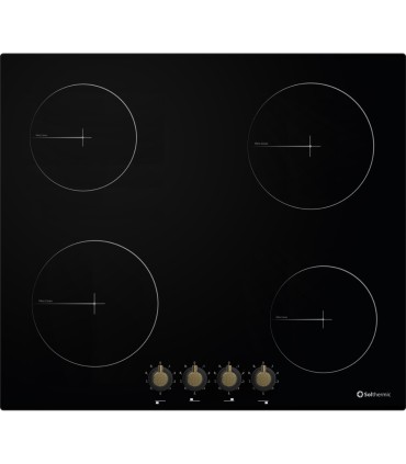 SOLTHERMIC® COMBO PACK VITROCERÂMICA PVTC60 4 QUEIMADORES RÚSTICA + EXAUSTOR 60 PRETO