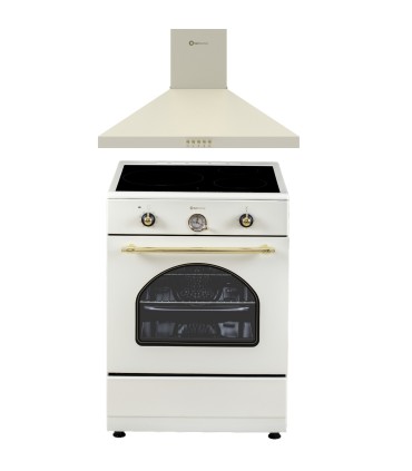 SOLTHERMIC® PACOTE COMBINADO COZINHA 60X60 VTI60 CREME FOGÃO DE INDUÇÃO + 60 CREME EXAUSTOR