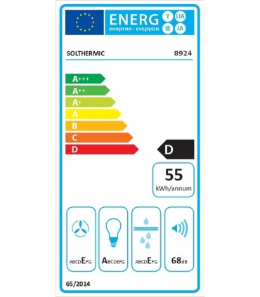 SOLTHERMIC® HOTTE DÉCORATIVE 90 ROUGE 8924