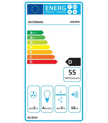SOLTHERMIC® CAMPANA DE 60 NEGRA RÚSTICA H60PR
