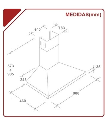 SOLTHERMIC® CAMPANA DECORATIVA H90P-I INOX
