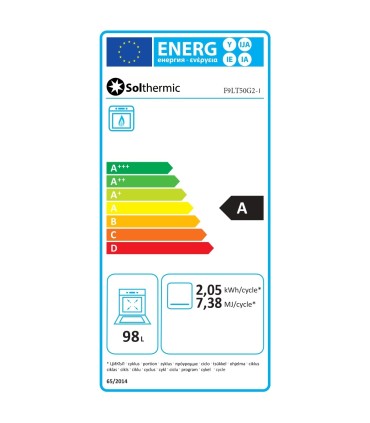 SOLTHERMIC® F9LT50G2I FOGÃO A GÁS EM AÇO INOXIDÁVEL 90X60 SUPORTE PARA BOTIJA DE GÁS
