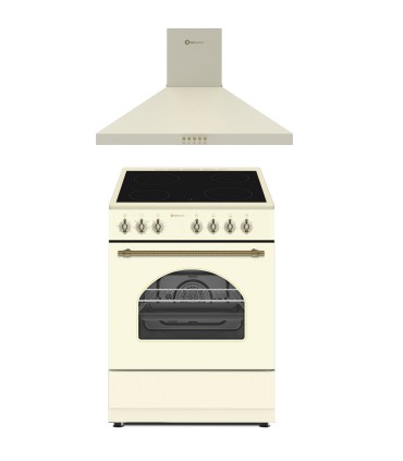 SOLTHERMIC® COMBO PACK COCINA VTC CREMA RÚSTICA 60X60 + CAMPANA H60P CREMA