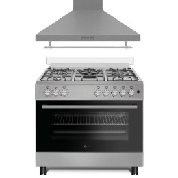 SOLTHERMIC® COMBO PACK COCINA F9L50E5I INOX PANORAMICA HORNO ELECTRICO + CAMPANA 90 INOX