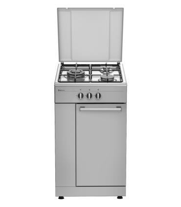 SOLTHERMIC® COMBO PACK CUISINE PACK INOX GAZINIÈRE 50X50 + HOTTE DÉCORATIVE H60P-INOX