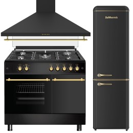 copy of SOLTHERMIC® COMBO PACK PRETO RÚSTICO FOGÃO A GÁS 90X60 + EXAUSTOR 90 + FRIGO-COMBI RETRO 1,88