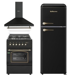 copy of SOLTHERMIC® COMBO PACK FOGÃO A GÁS F6S40E5RB COM FORNO ELÉCTRICO + EXAUSTOR 60 + FRIGORÍFICO RETRO 1,47 F2PR147N