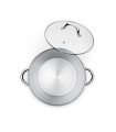 OLLA INOX TAPA CRISTAL 18/10 24cm