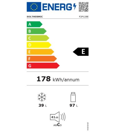 SOLTHERMIC® FRIGORIFICO BLANCO 1,28 F2P128E