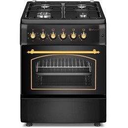 SOLTHERMIC COCINA F5S40E4RB NEGRA HORNO ELECTRICO