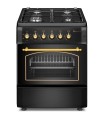 SOLTHERMIC COCINA F5S40E4RB NEGRA HORNO ELECTRICO