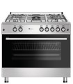 SOLTHERMIC® COCINA F9L50G2I GAS INOX 90X60 HORNO PANORÁMICO