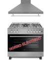 SOLTHERMIC® COMBO PACK CUISINE F9L50E5I INOX FOUR ÉLECTRIQUE PANORAMIQUE + HOTTE 90 INOX