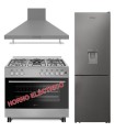 copy of SOLTHERMIC® COMBO PACK COCINA F9L50E5I INOX PANORAMICA HORNO ELECTRICO + CAMPANA 90 INOX