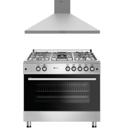 SOLTHERMIC® COMBO PACK COCINA GAS HORNO PANORAMICO + CAMPANA EXTRACTORA DE 90